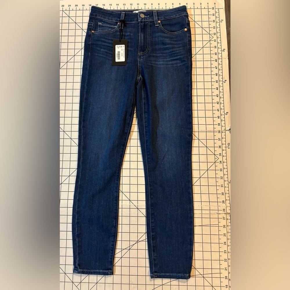 NWT‎ Paige Women’s Size 26 Blue Valentina Hoxton Crop High Rise Skinny Jeans